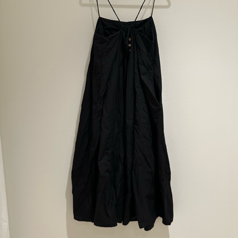 Free People Strutting Black Midi Dress - Picture 9 of 10
